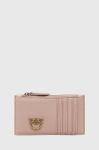 Шкіряний гаманець Pinko жіночий колір рожевий (2917292)