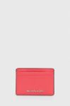 Шкіряний чохол на банківські карти MICHAEL Michael Kors колір рожевий (3254586)