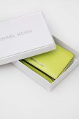 Шкіряний гаманець MICHAEL Michael Kors жіночий колір зелений (3205018)