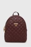 Рюкзак Guess жіночий колір бордовий малий однотонний