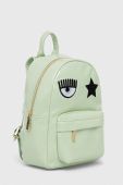Рюкзак Chiara Ferragni жіночий колір зелений малий з аплікацією