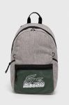 Рюкзак Lacoste чоловічий колір сірий великий візерунок