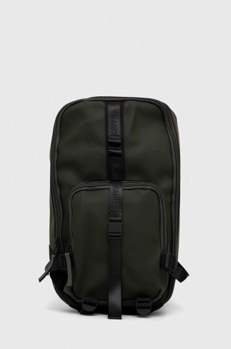 Рюкзак Rains колір зелений великий однотонний (3207743) Рюкзак Rains колір зелений великий однотонний (3207743)
