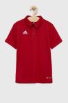 Дитяче поло adidas Performance ENT22 POLO Y колір червоний однотонне Дитяче поло adidas Performance ENT22 POLO Y колір червоний однотонне
