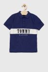 Дитяче поло Tommy Hilfiger колір синій з аплікацією Дитяче поло Tommy Hilfiger колір синій з аплікацією