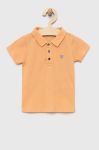 Дитяче бавовняне поло Guess колір помаранчевий однотонний (3123580) Дитяче бавовняне поло Guess колір помаранчевий однотонний (3123580)