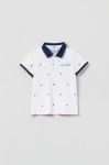 Дитяче поло OVS колір білий візерунок Дитяче поло OVS колір білий візерунок