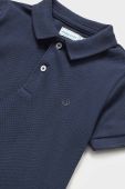 Дитяча бавовняна футболка поло Mayoral колір синій однотонний (2947448) Дитяча бавовняна футболка поло Mayoral колір синій однотонний (2947448)
