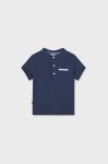 Дитяча бавовняна футболка поло Mayoral колір синій однотонний (2947502) Дитяча бавовняна футболка поло Mayoral колір синій однотонний (2947502)