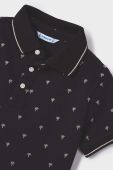 Дитяче поло Mayoral колір чорний візерунок Дитяче поло Mayoral колір чорний візерунок