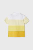 Дитяче бавовняне поло Mayoral колір жовтий візерунок