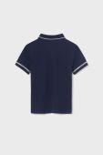 Дитяче бавовняне поло Mayoral колір синій з принтом (2947809)