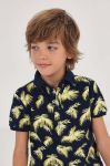 Дитяче поло Mayoral колір синій візерунок (3070962)