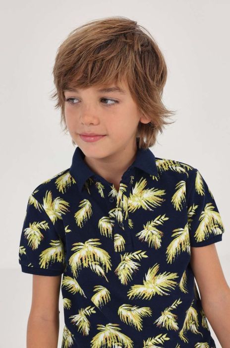 Дитяче поло Mayoral колір синій візерунок (3070962) Дитяче поло Mayoral колір синій візерунок (3070962)