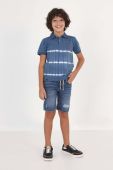 Дитяче бавовняне поло Mayoral візерунок колір блакитний (2947876)