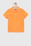 Дитяче бавовняне поло United Colors of Benetton колір помаранчевий однотонний (3185284) Дитяче бавовняне поло United Colors of Benetton колір помаранчевий однотонний (3185284)