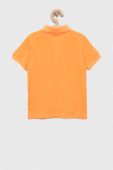 Дитяче бавовняне поло United Colors of Benetton колір помаранчевий однотонний (3185284) Дитяче бавовняне поло United Colors of Benetton колір помаранчевий однотонний (3185284)