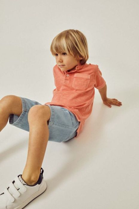 Дитяче бавовняне поло zippy колір помаранчевий однотонний Дитяче бавовняне поло zippy колір помаранчевий однотонний