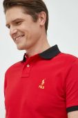 Бавовняне поло Polo Ralph Lauren колір червоний однотонний (2851092)