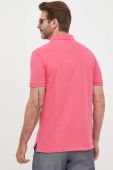 Бавовняне поло Polo Ralph Lauren колір рожевий однотонний (2974994)