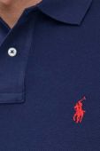 Бавовняне поло Polo Ralph Lauren колір синій однотонний (2974996)