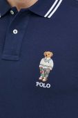 Бавовняне поло Polo Ralph Lauren колір синій однотонний (3070966)