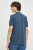 Бавовняне поло Marc O'Polo однотонний колір темно-синій (3194228)
