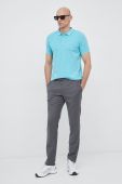 Бавовняне поло Joop! колір бірюзовий однотонний (3071010)