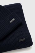 Шапка і шарф Boss колір синій Шапка і шарф Boss колір синій