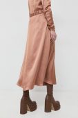 Спідниця Notes du Nord Frances колір коричневий midi розкльошена