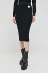 Спідниця Armani Exchange колір чорний midi олівець (2940070)