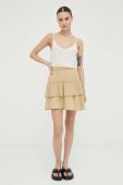 Спідниця Mustang колір бежевий mini розкльошена