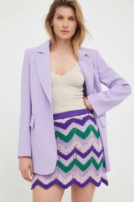 Спідниця Pinko колір фіолетовий mini пряма Спідниця Pinko колір фіолетовий mini пряма