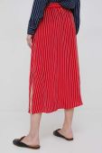 Спідниця Tommy Hilfiger колір червоний midi розкльошена