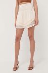 Спідниця Patrizia Pepe колір бежевий mini пряма (3220516)