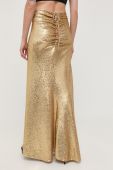 Спідниця Patrizia Pepe колір золотий maxi розкльошена Спідниця Patrizia Pepe колір золотий maxi розкльошена