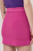 Спідниця Patrizia Pepe колір рожевий mini пряма (3247937)