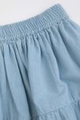 Дитяча бавовняна спідниця Coccodrillo mini розкльошена колір блакитний