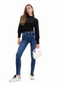 Джинси Desigual жіночі висока посадка колір блакитний (3031453) Джинси Desigual жіночі висока посадка колір блакитний (3031453)