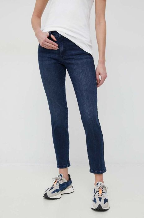 Джинси Sisley жіночі висока посадка колір темно-синій (3074553) Джинси Sisley жіночі висока посадка колір темно-синій (3074553)