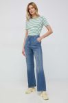 Джинси United Colors of Benetton жіночі висока посадка колір блакитний (3078182) Джинси United Colors of Benetton жіночі висока посадка колір блакитний (3078182)