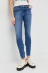 Джинси Wrangler Skinny 615 жіночі середня посадка damskie medium waist колір блакитний Джинси Wrangler Skinny 615 жіночі середня посадка damskie medium waist колір блакитний