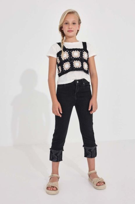 Дитячі джинси Mayoral колір чорний (2954932) Дитячі джинси Mayoral колір чорний (2954932)