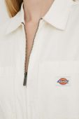 Бавовняний комбінезон Dickies колір бежевий з бавовни з коміром
