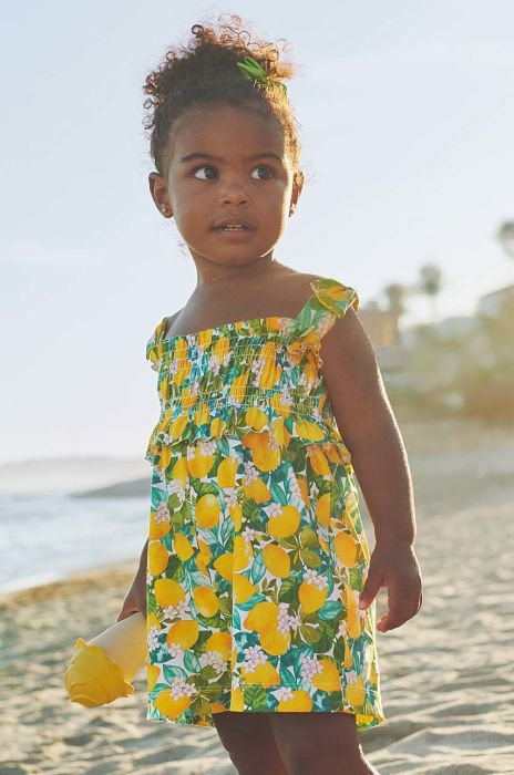 Дитячий бавовняний комбінезон Mayoral колір жовтий з бавовни (2954972)