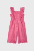 Дитячий бавовняний комбінезон Mayoral колір рожевий з бавовни Дитячий бавовняний комбінезон Mayoral колір рожевий з бавовни