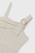 Дитячий комбінезон Mayoral колір бежевий з домішкою льону (2933751) Дитячий комбінезон Mayoral колір бежевий з домішкою льону (2933751)