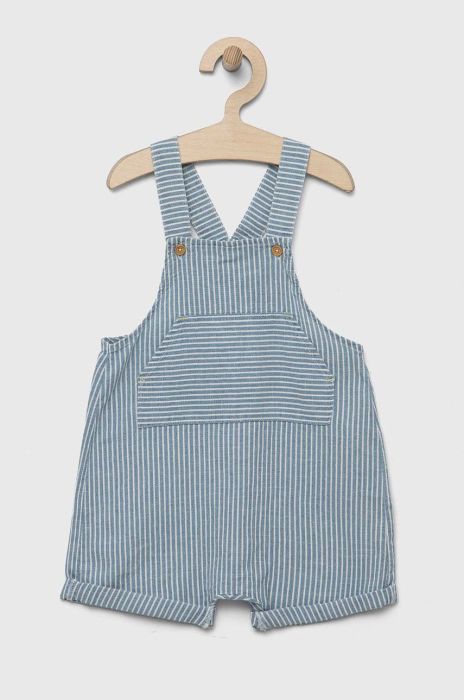 Двосторонній комбінезон для немовлят United Colors of Benetton з бавовни колір блакитний Двосторонній комбінезон для немовлят United Colors of Benetton з бавовни колір блакитний
