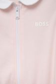 Бавовняний ромпер для немовлят BOSS колір рожевий
