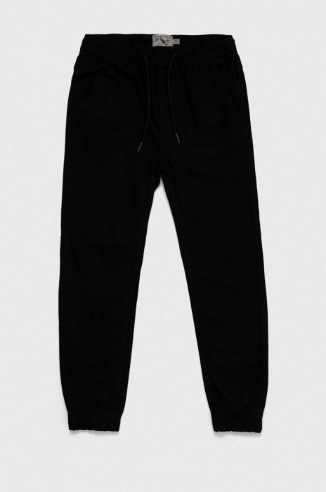 Дитячі штани OVS колір чорний однотонні (3045729) Дитячі штани OVS колір чорний однотонні (3045729)